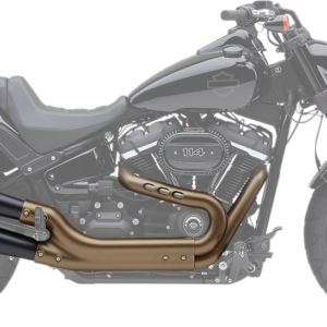 Black El Diablo Mufflers for Fat Bob
