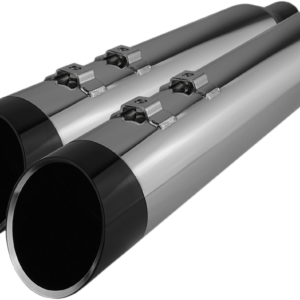 4-1/2" HP-Plus® Slip-On Mufflers - Chrome with Edge Tip