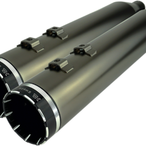 4-1/2" HP-Plus® Slip-On Mufflers - Smoked Chrome with Tracer - Touring