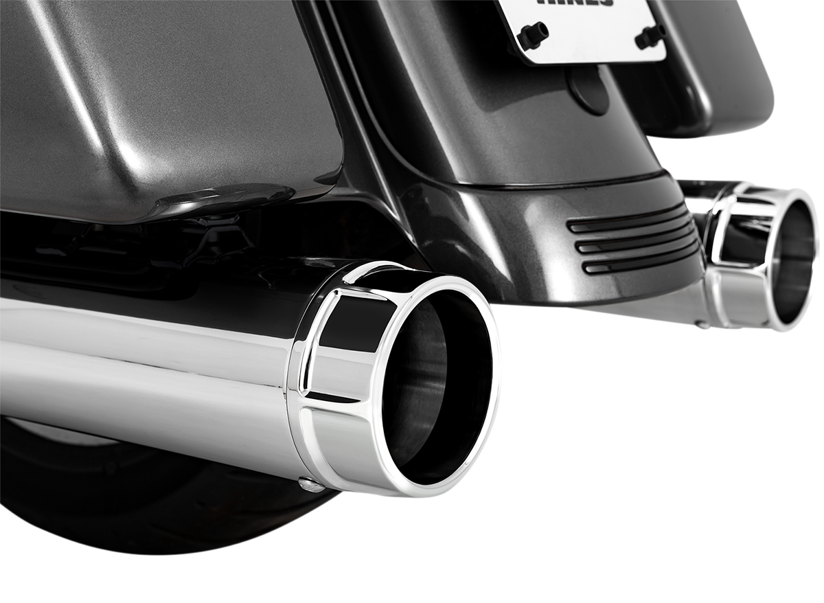 4-1/2" Torquer Mufflers for '95-'16 FL - Chrome - Image 3