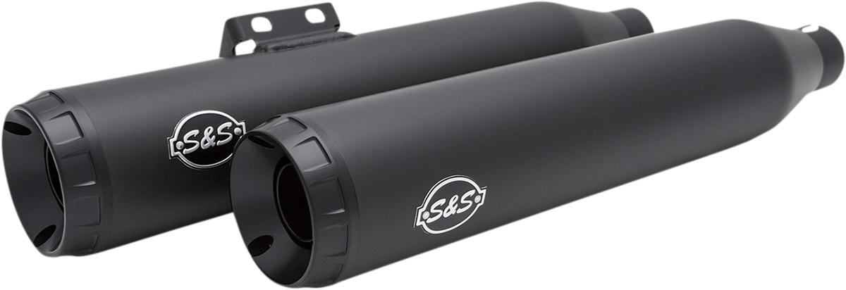 Grand National Slip-On Mufflers - Black