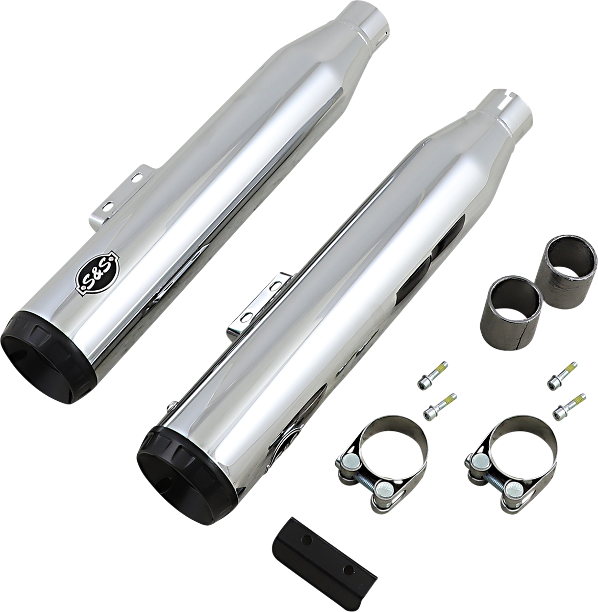 Grand National Slip-On Mufflers - Chrome