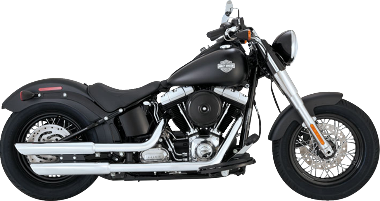 3" Twin Slash Slip-On Muffler - Chrome