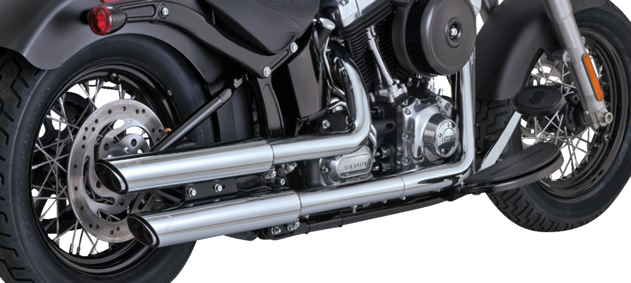 3" Twin Slash Slip-On Muffler - Chrome - Image 3
