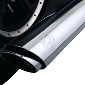 3" Twin Slash Slip-On Muffler - Chrome