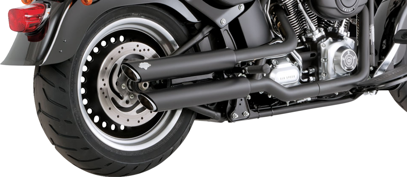 3" Twin Slash Slip-On Mufflers - Black - Image 2