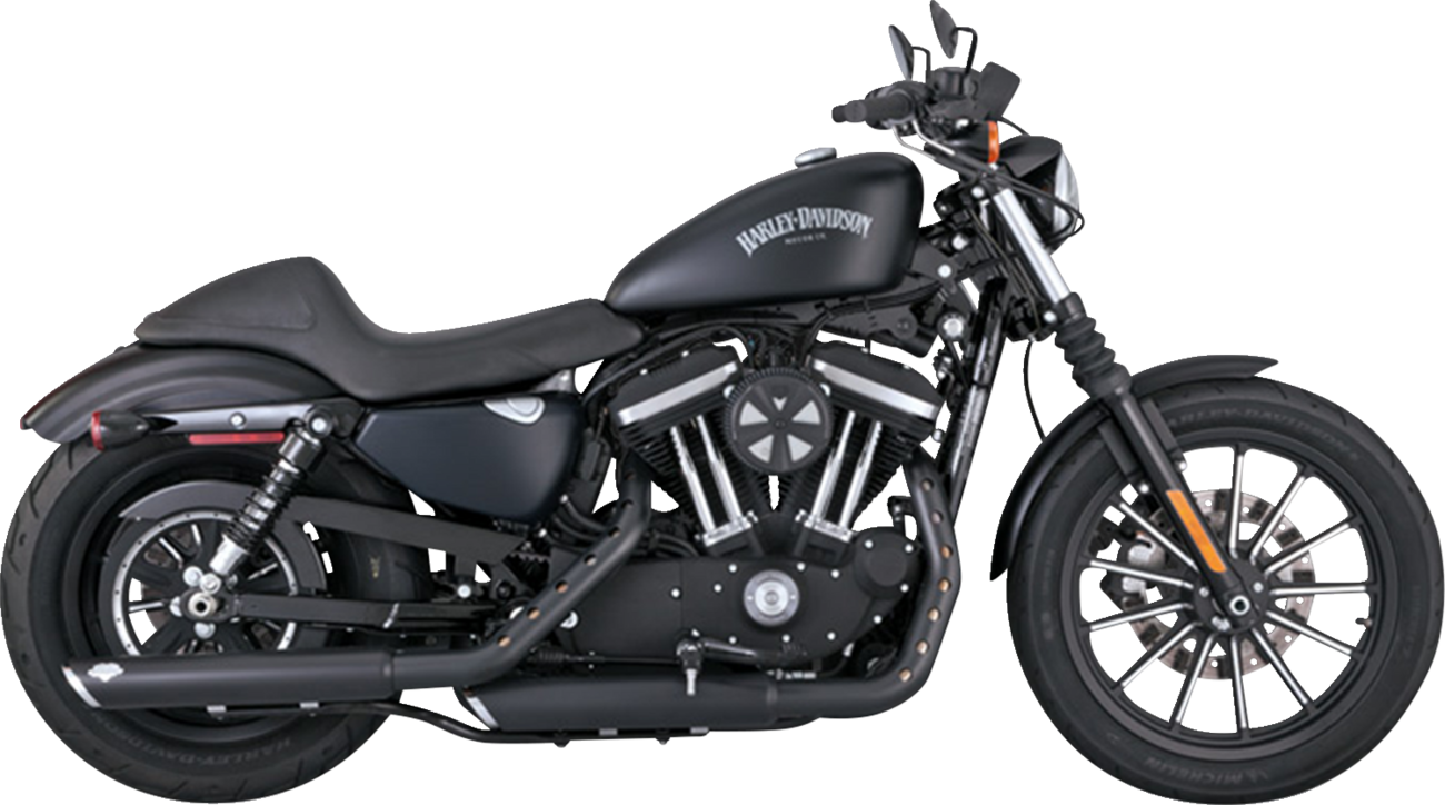 3" Twin Slash Slip-On Mufflers - Black - Image 2