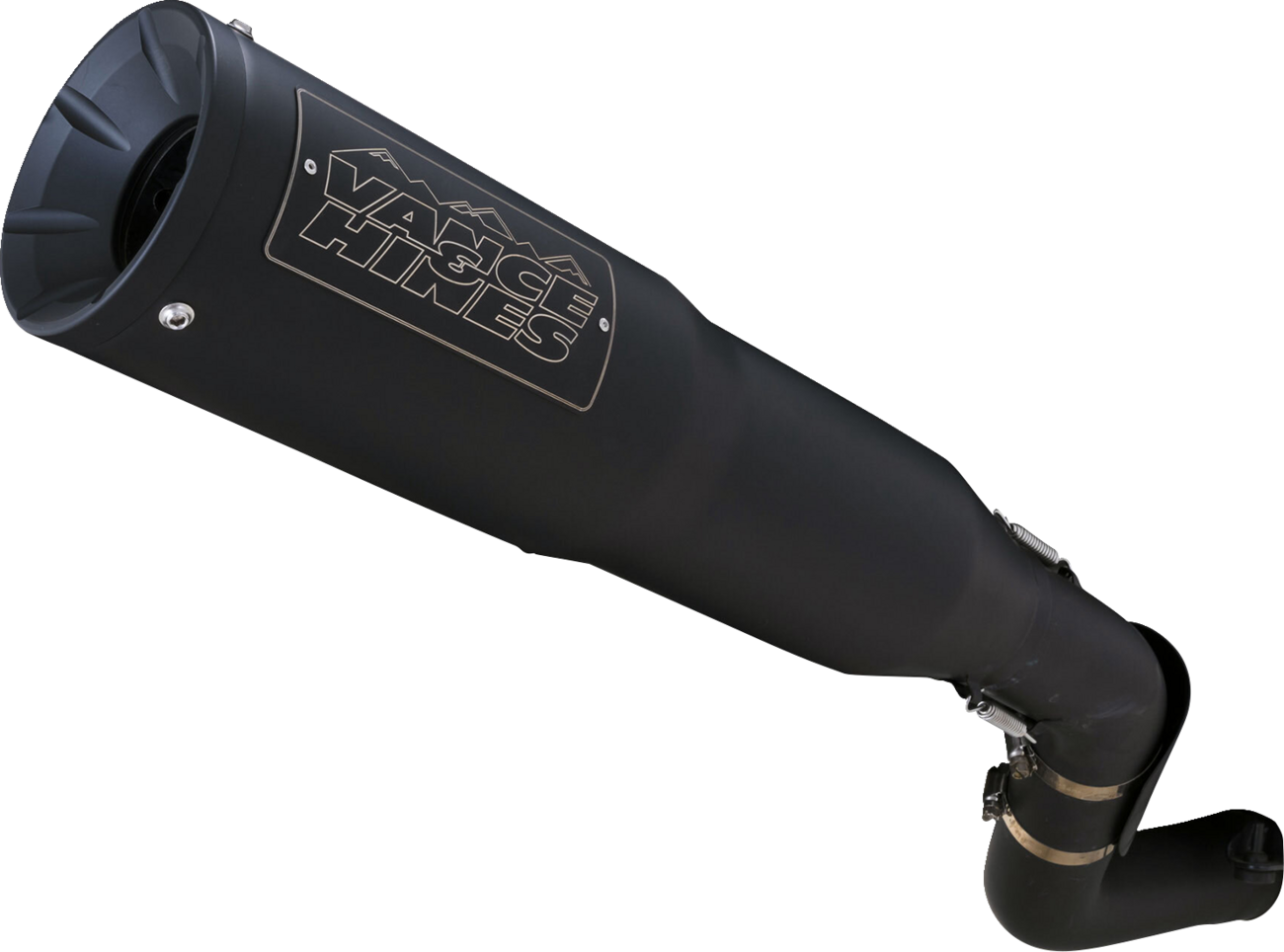 Adventure Hi-Output 450 Slip-On Muffler - Black - Stainless Steel