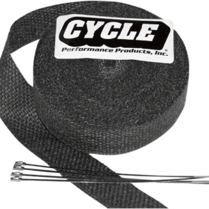 Fiberglass Exhaust Wrap Kit - Black - 1" x 50'