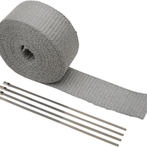 Fiberglass Exhaust Wrap Kit - Silver - 1" x 50'