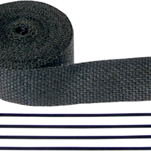 Fiberglass Exhaust Wrap Kit - Black - 2" x 25'