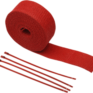 Fiberglass Exhaust Wrap Kit - Red - 2" x 25'