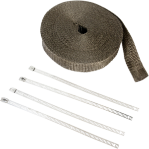 Lava Rock Exhaust Wrap Kit - Metallic - 1" x 50'