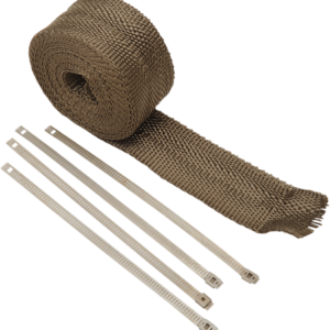 Lava Rock Exhaust Wrap Kit - Metallic - 2" x 25'
