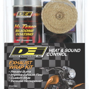 Exhaust Wrap Kit - Tan Wrap w/ Aluminum HT Silicone™ Coating