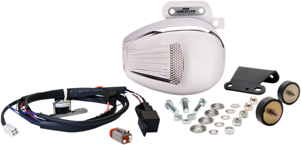 Forceflow Cylinder Head Cooler Kit - Chrome - M8 Touring