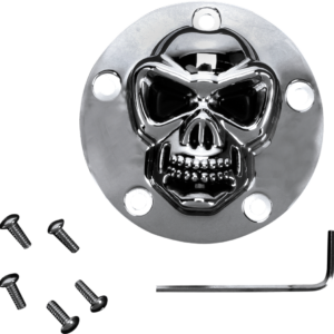 3-D Skull Points Cover - Twin Cam