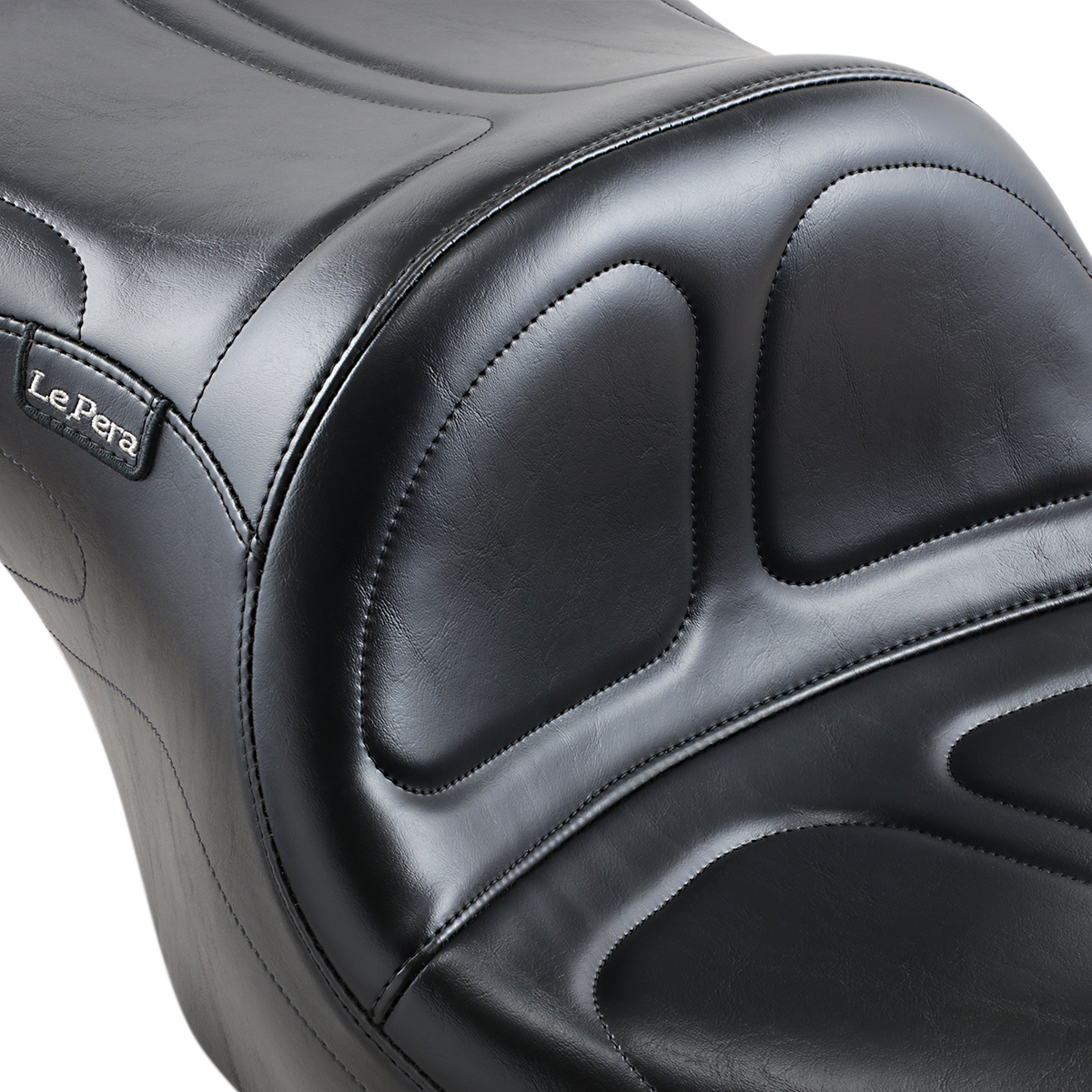 Maverick Seat - without Backrest - Stitched - Black - FLH/FLT '02-'07 - Image 2