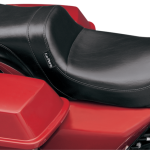 Daytona 2-Up Seat - Without Backrest - Smooth - Black - FLHR '02-'07
