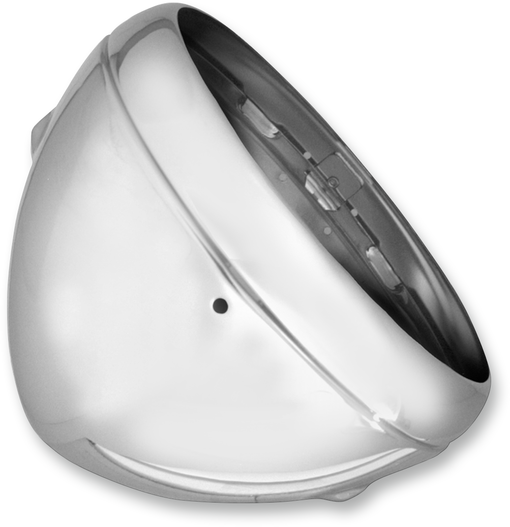 Lucas Style Headlight Shell - 7" - Chrome - Image 2