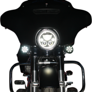 LED Headlight - 7" - Chrome - Each