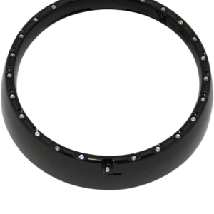 Halo Headlight Trim Ring - FLHT '06-'13 - Black