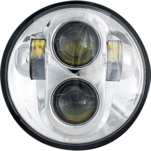 LED Headlight - 5-3/4" - Chrome