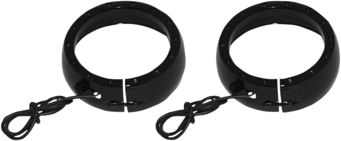 Lighted Passing Lamp Trim Ring '06-'13 FLHT - Black
