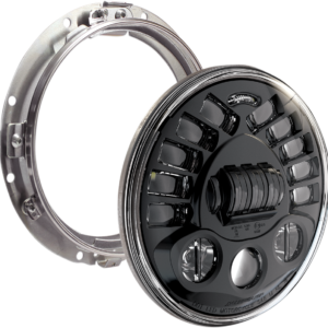 Adaptive 2 LED Headlight - 7" with Mount - Black
