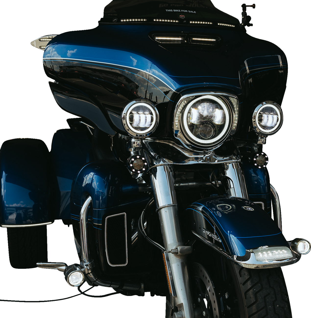 LED Fog Light - Trike - Chrome - Image 2