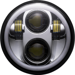 5.75" Headlamp - with Mounting Ring - Chrome