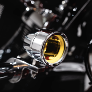 Fog Light - Chrome - Yellow Lens - Universal