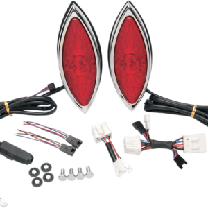 LED Cat-Eye Lights - Chrome Bezel
