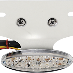 Taillight/License Plate Mount - Cat Eye -Clear Lens - Red LED