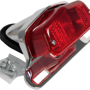 Taillight - Chrome Bracket - Red Lens