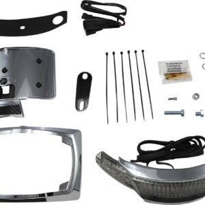 Taillight/License Plate Holder - Chrome