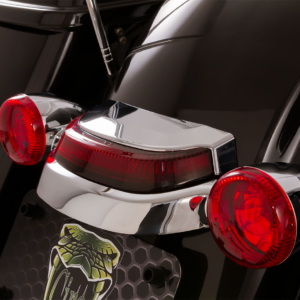 Taillight - Red Lens - Chrome