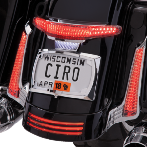 Taillight/License Plate Frame - Chrome - Smoke Lens