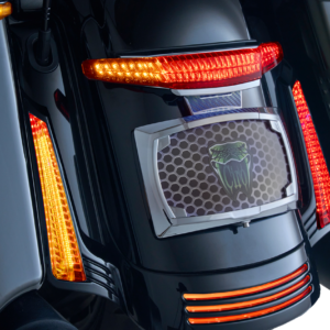 Taillight/License Plate Holder - Light Smoke Lens - Chrome