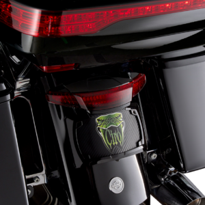 Taillight/License Plate Mount - Red Lens - Black
