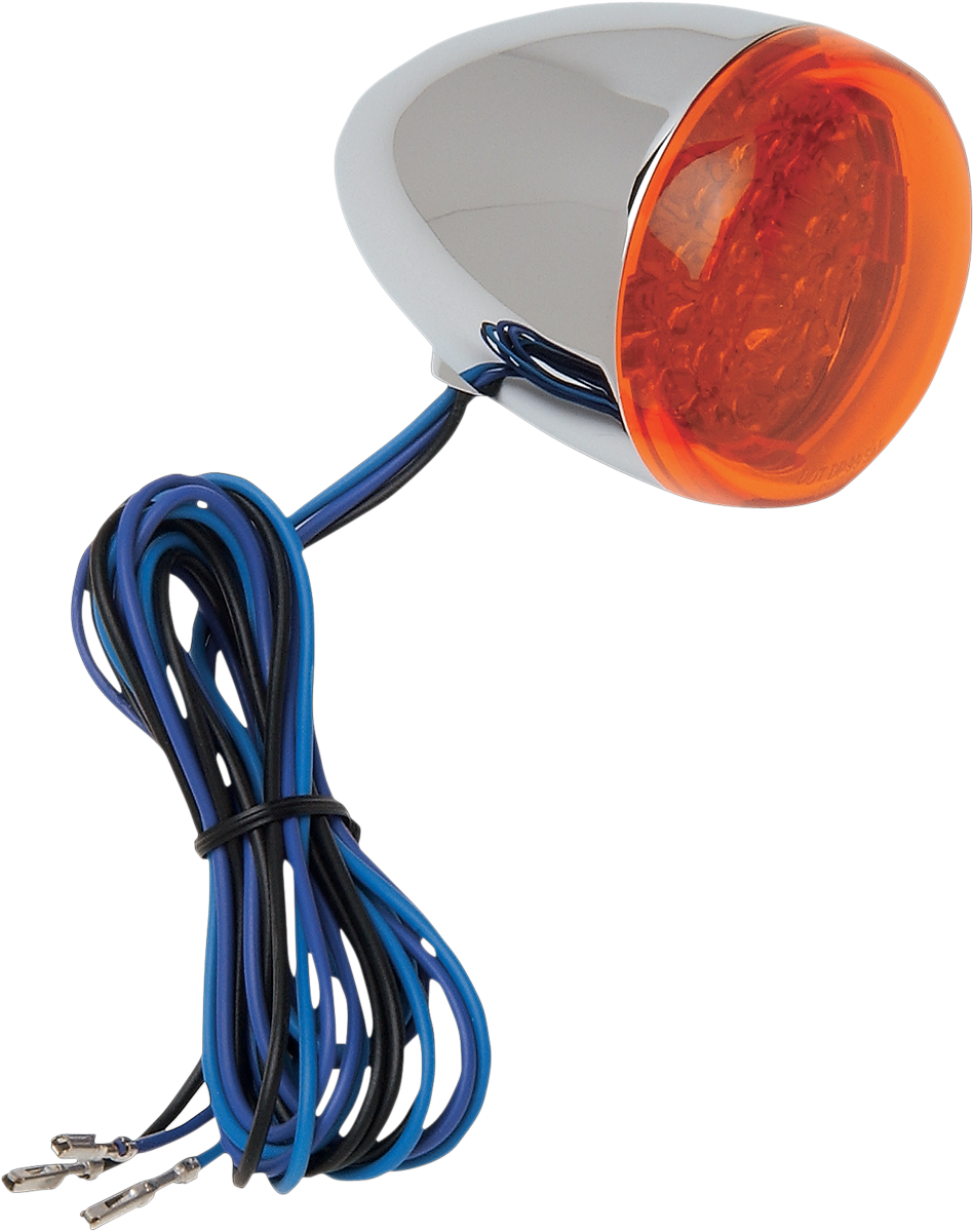LED Turn Signal - Chrome/Amber