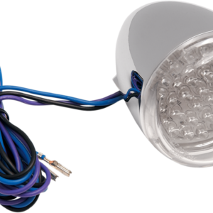 Turn Signal - Red LED - Chrome/Clear