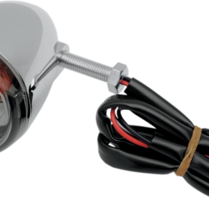 Universal Turn Signal Light - Rear - Chrome with Smoke Lens