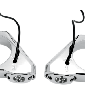 LED Marker Lights - 39 mm - Chrome