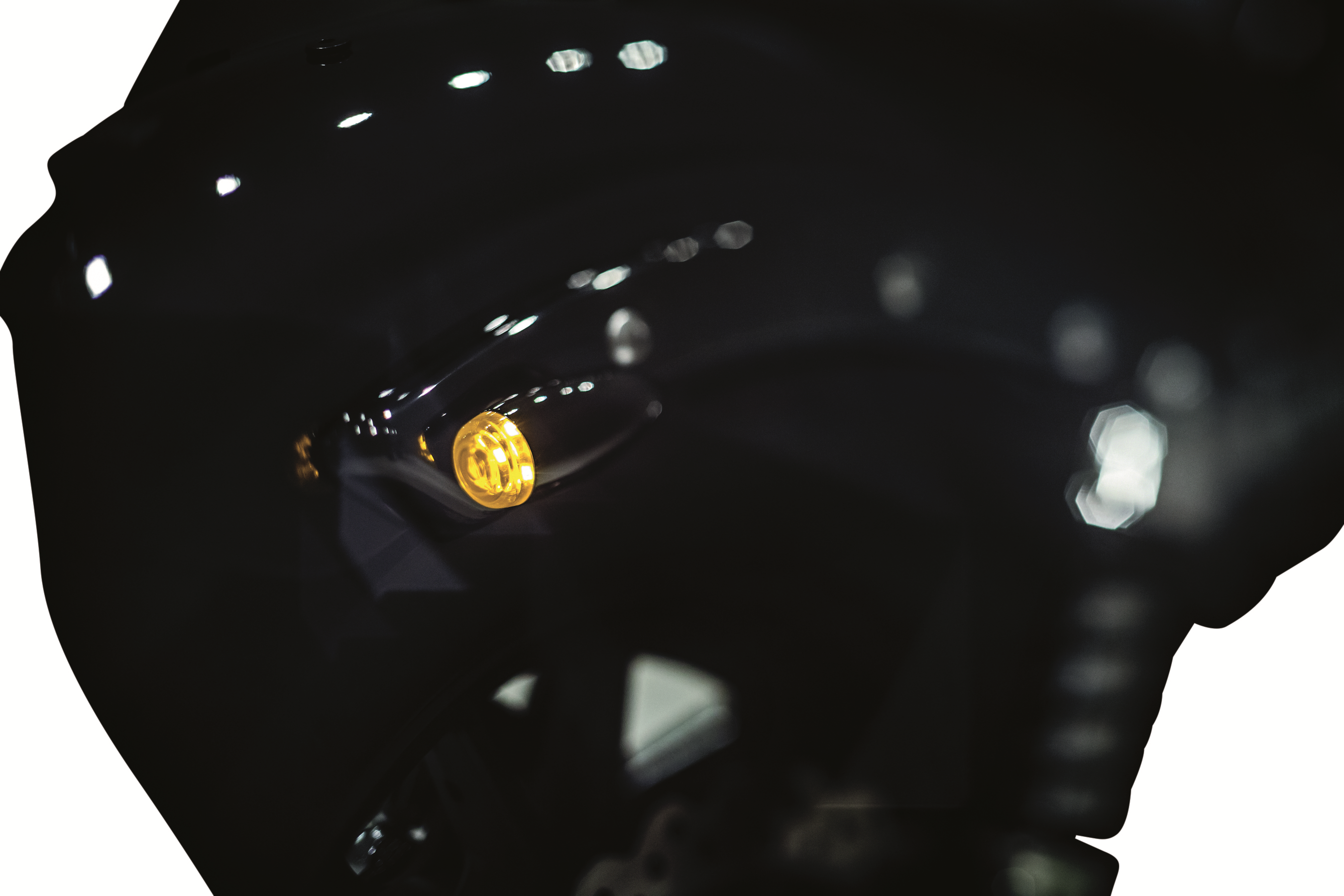 Mini LED Bullet Lights - Amber/Smoke Lens - Black - Image 3