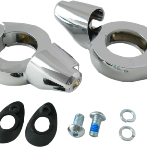 Turn Signal Mount - 39mm - Chrome