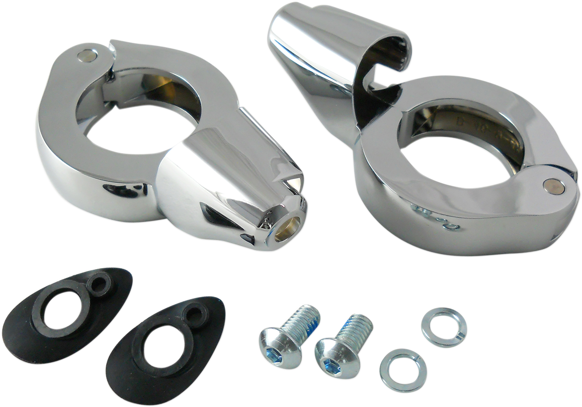 Turn Signal Mount - 41mm - Chrome