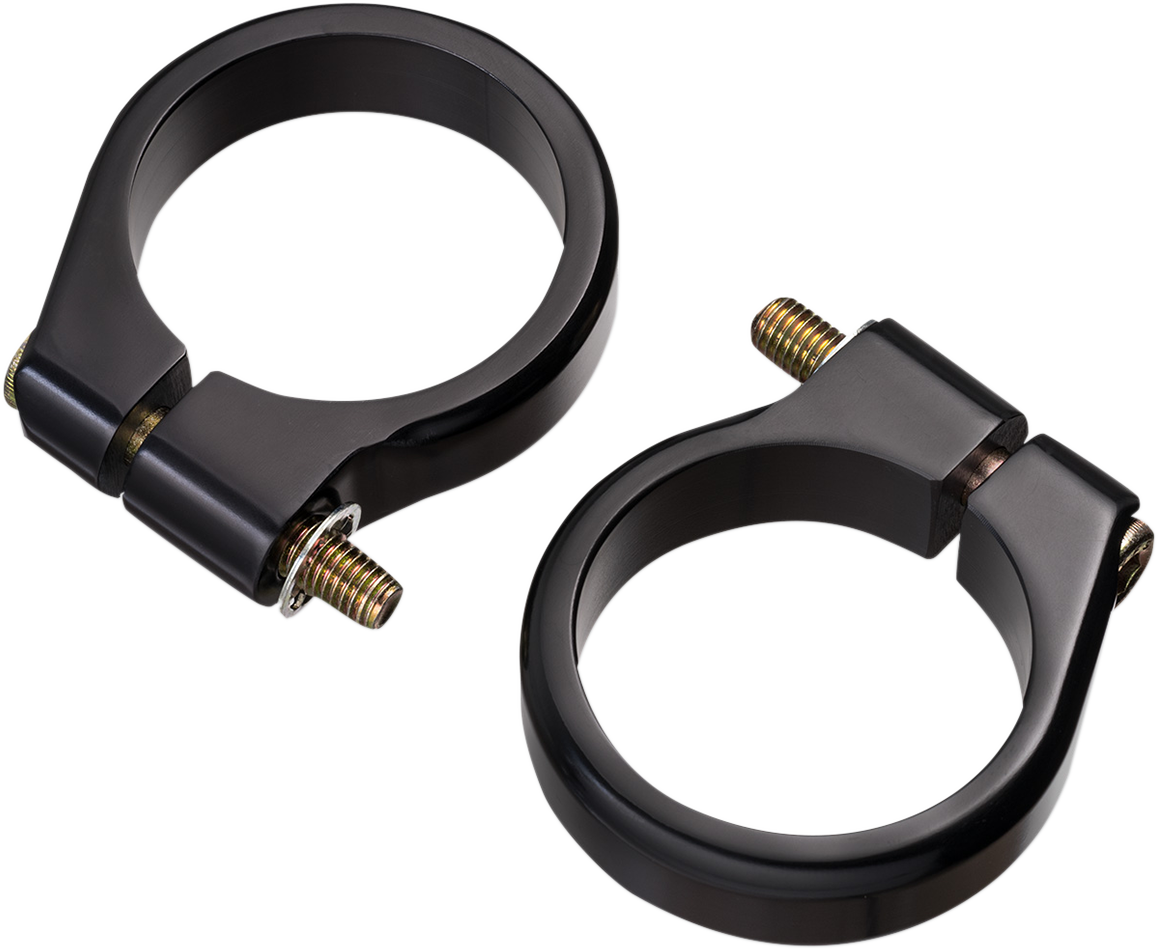 Fork Tube Signal Clamps - 49 mm - Black