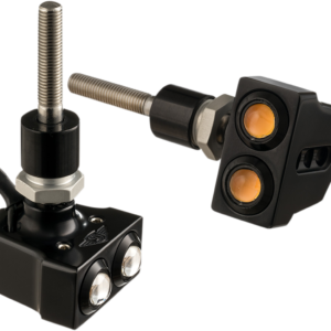 Rat Eye Mirror-Mount Turn Signals - Dual - Black