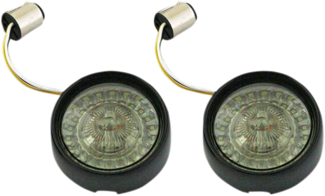 Bullet Turn Signal - 1157 - Gloss Black - Smoke Lens